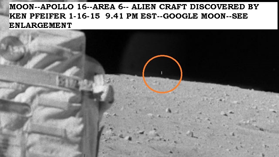 2--MOON-APOLLO 16 UFO ON HORIZON DISCOVERED BY KEN PFEIFER 1-16-15  9.41 PM EST--PIC 1