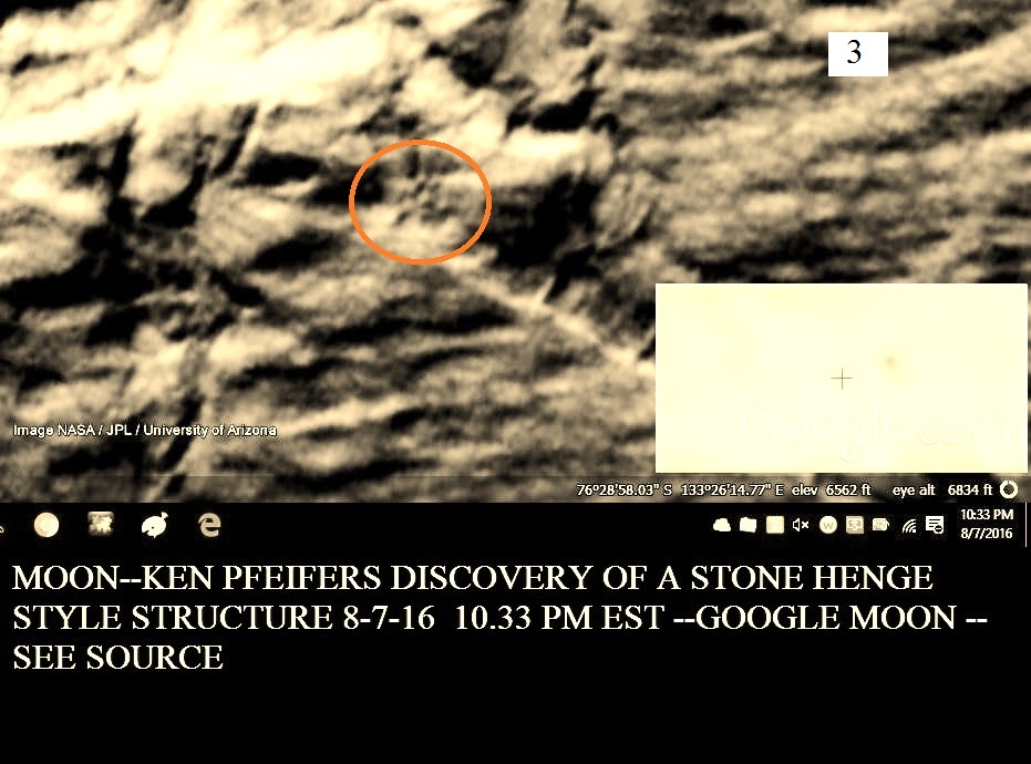 3 MOON--STONE HENGE STRUCTURE DISCOVERY BY KEN PFEIFER 8-7-16 10.34 PM EST