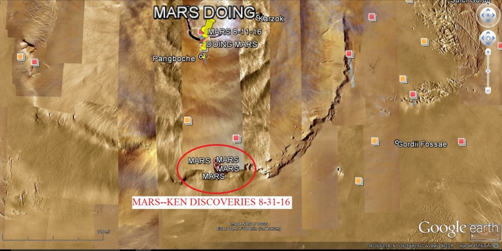 MARS--KENS MARS DISCOVERIES 8-31-16  SOUTH OF PANGBOCHE AREA